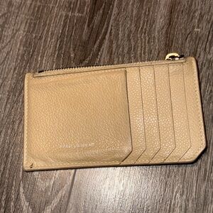 Saint Laurent Tan Leather Card Holder